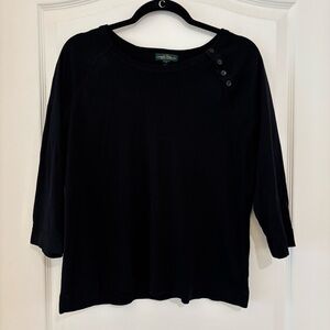 Ralph Lauren Black Top Size XL